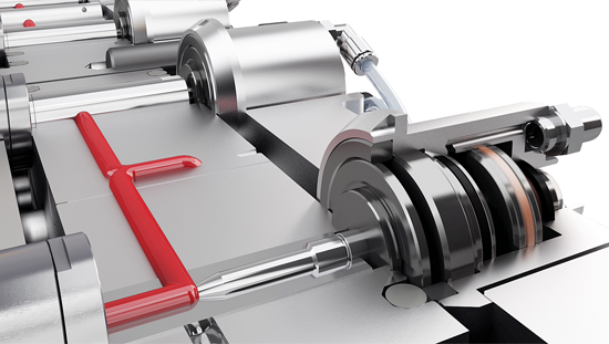 EWIKON Nadelverschluss-Einzelantrieb mitgeschleppt